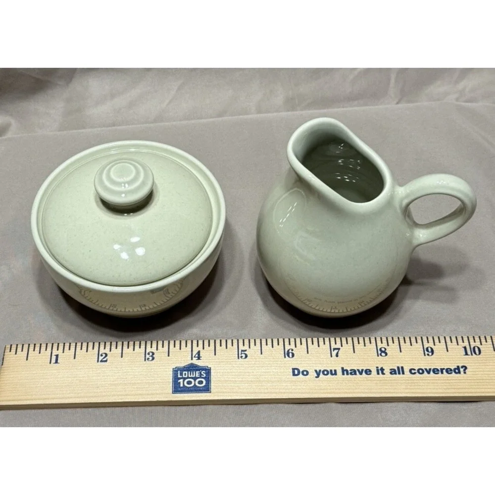 Vintage Pfaltzgraff Cappuccino Sugar‎ Bowl with  Lid and Creamer